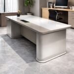 AERIS SERIES ARCHITECTURAL BI-TONAL MINIMALIST EXECUTIVE OFFICE TABLE