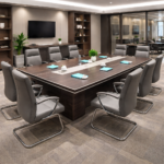 MODERN RECTANGULAR BOARDROOM CONFERENCE TABLE