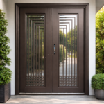 MODERN WHITE DOUBLE SECURITY DOOR - Image 2