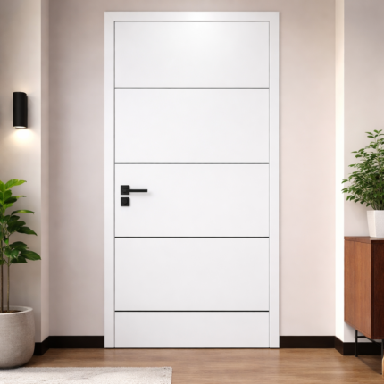 MODERN WHITE MINIMALIST INTERIOR DOOR