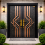 CONTEMPORARY GEOMETRIC LUXURY DOUBLE DOOR