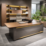 EXECUTIVE MODERN WOOD OFFICE DESK