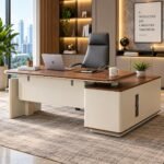 MERIDIAN ARCHITECTURAL SERIES PRESTIGE L-SHAPED AND ARTISAN OFFICE TABLE - Image 2