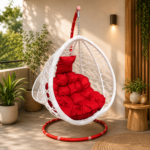 ULTIMATE CONTEMPORARY WHITE-WICKER HANGING EGG CHAIR