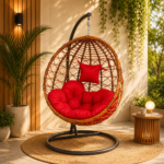 ELITE CHERRY BLOSSOM HAVEN LOUNGE EGG SWING CHAIR
