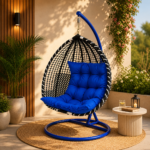 LUXURY SAPPHIRE COCOON PATIO SWING