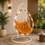 OUTDOOR & INDOOR HANGING EGG CHAIR WITH STAND