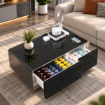 SMART COFFEE TABLE WITH BUILT-IN STORAGE, COOLING & WIRELESS CHARGING FEATURES - Image 3