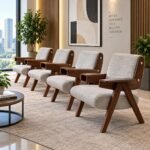 MID-CENTURY MODERN ACCENT OFFICE ARMCHAIR