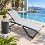 MODERN RESORT RECLINING OUTDOOR CHAISE LOUNGE