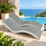 MODERN ERGONOMIC POOLSIDE LOUNGER