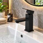 MATTE BLACK SINGLE-HANDLE BASIN MIXER TAP