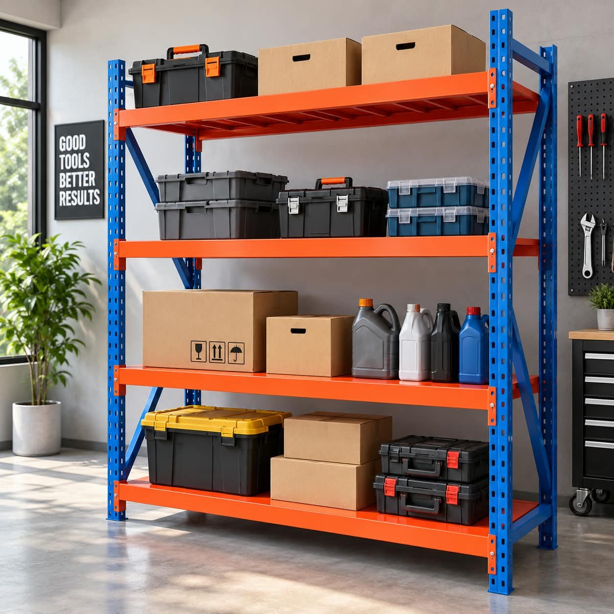 HEAVY-DUTY INDUSTRIAL GARAGE RACK - Image 1