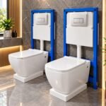 CONCEALED CISTERN WALL-MOUNTED TOILET FRAME WITH DUAL-FLUSH SYSTEM