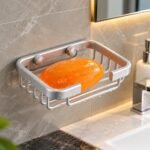WALL-MOUNTED ALUMINUM SOAP HOLDER