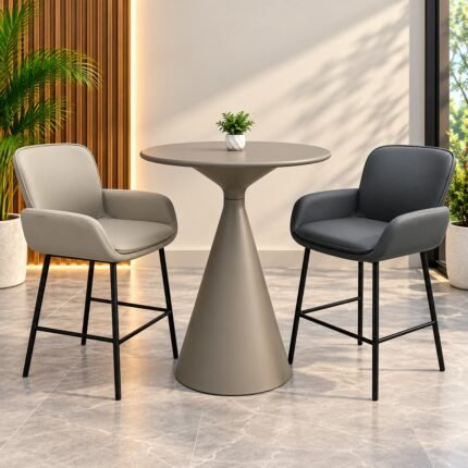 SOPHISTICATED 3-PIECE PEDESTAL BISTRO SET