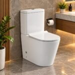 MODERN DUAL-FLUSH BACK-TO-WALL CERAMIC TOILET