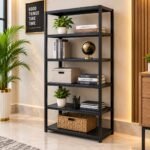 REFINED INDUSTRIAL 5-TIER METAL BOOKSHELF