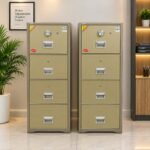 HEAVY-DUTY FIREPROOF 4-DRAWER STEEL FILING CABINETS