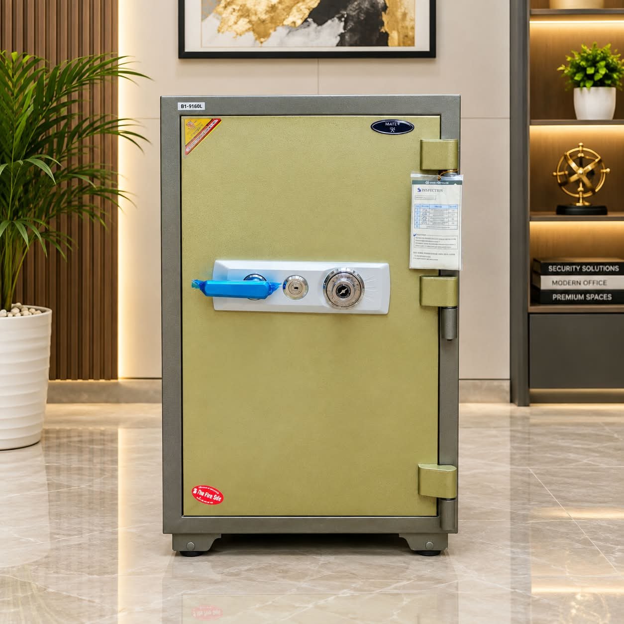 safe HEAVY-DUTY COMBINATION AND KEY LOCK FIRE-RESISTANT SAFE - Image 1