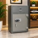 DIGITAL ELECTRONIC HOME SAFE WITH TOP DRAWER