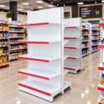 DOUBLE-SIDED RETAIL GONDOLA DISPLAY SHELVING UNIT