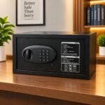 MODERN BLACK ELECTRONIC DIGITAL HOTEL SAFE